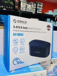 Orico 2.5" / 3.5" HDD Dock Station SATA Black 6218US3