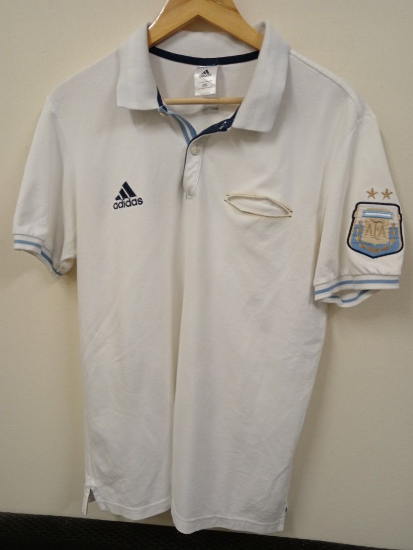 Original Adidas Argentina polo shirt Size XXL pit 23x30.5