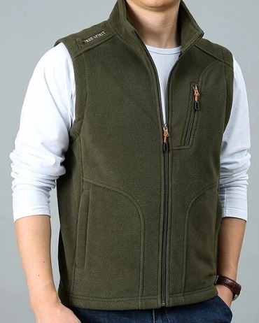P9 Thick Warm Fleece Sleeveless Vest Waist Coat Casual Outfits