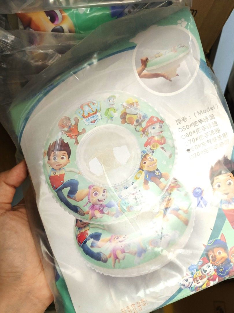 Paw Patrol Swimming Float Swim Ring With Handle Sports Equipment