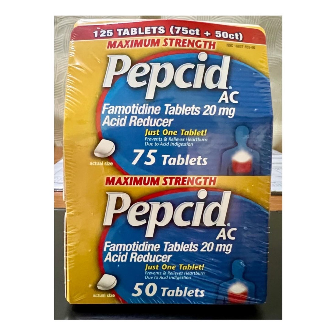 PEPCID Antacid (Famotidine) 20mg tablets (125 tablets), Health & Nutrition, Health Supplements