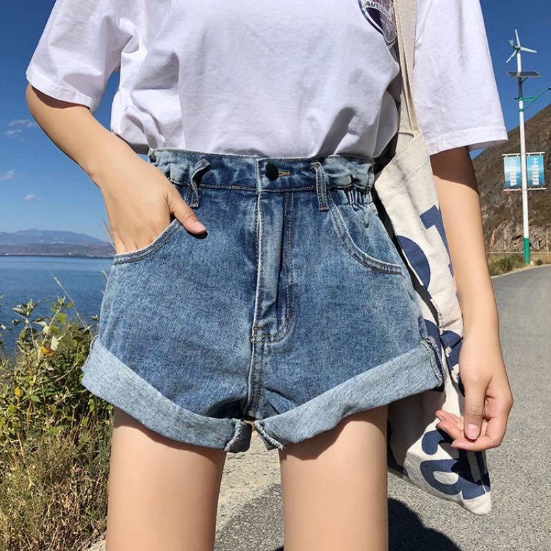 Elastic waist shorts online womens