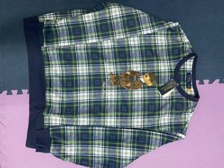 Polo bear tartan down coat clearance