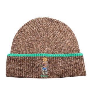 Men's polo bear cuffed hot sale hat
