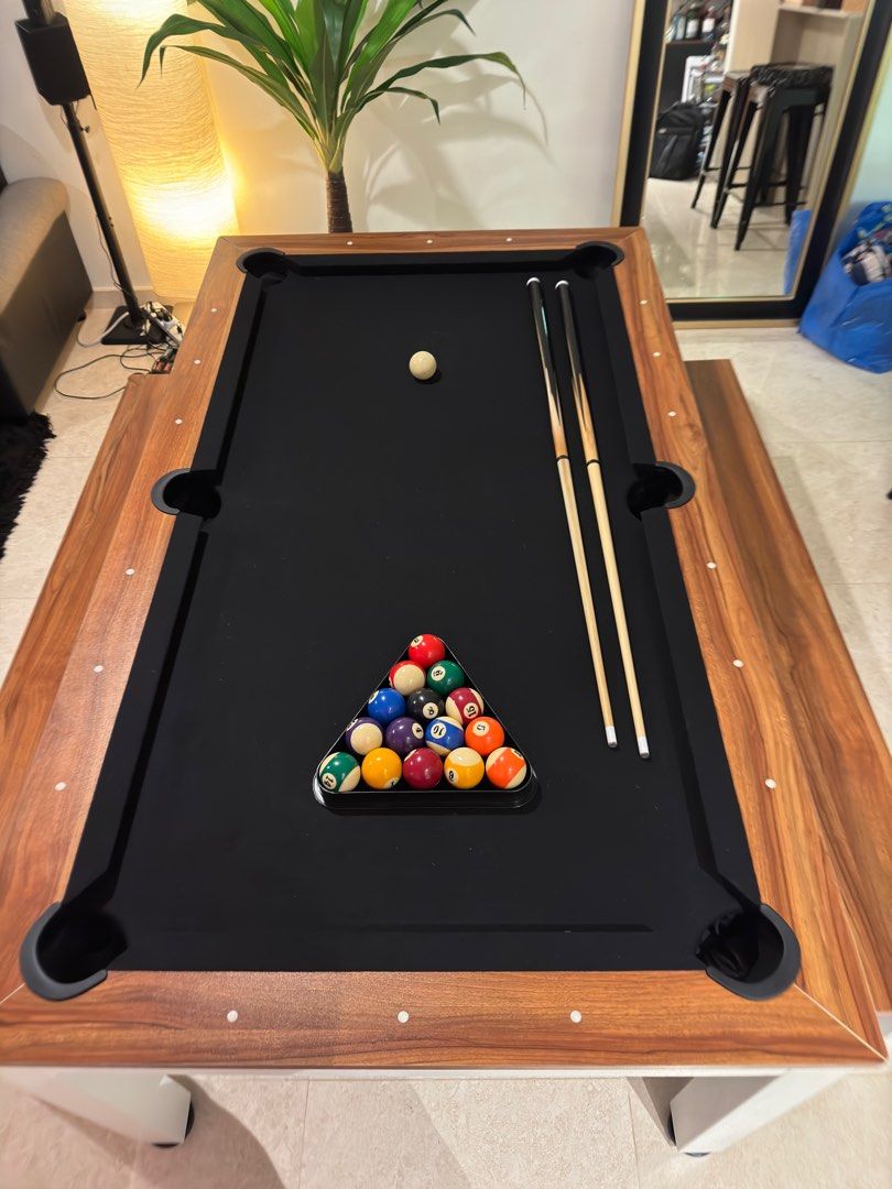 Pool & Dining table combination, Furniture & Home Living, Furniture, Tables & Sets on Carousell