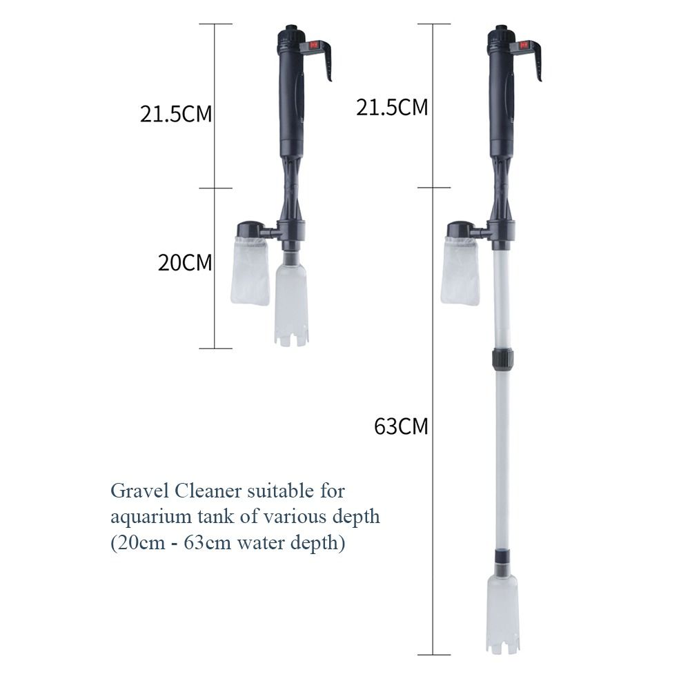 Portable USB Powered Gravel Vacuum Cleaner Set, Pet Supplies, Homes