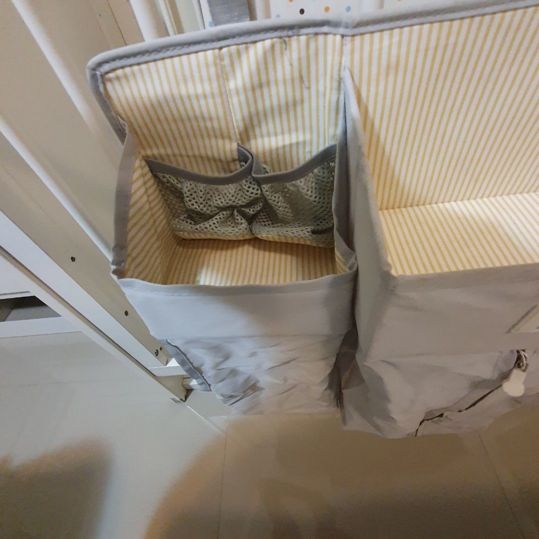 Preloved Crib Organizer (Category: Cots & Cribs) located in Taytay. Submitted by camillevncls (Listing ID 1270928215, Image 3). Description: With removable stains Bought at 1k+ selling at 600.