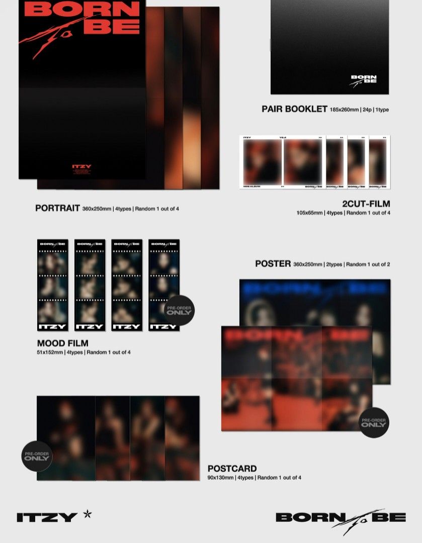 [PRE-ORDER] Itzy-Born To Be Album, Hobbies & Toys, Collectibles