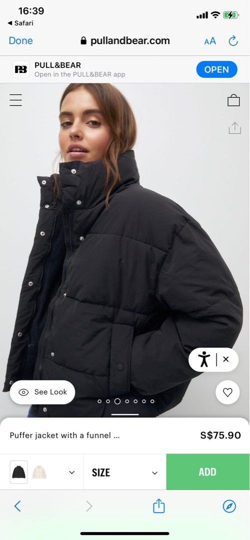 Puffer jacket women's sale pull and bear