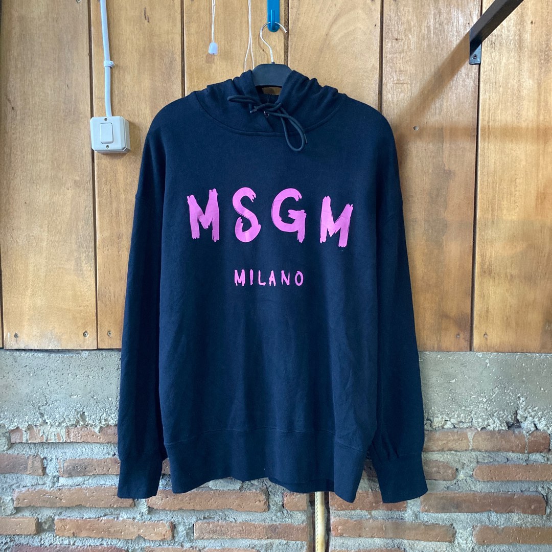 Pullover Hoodie Luxury MSGM Milano Second Original Fesyen Pria Pakaian Atasan di Carousell