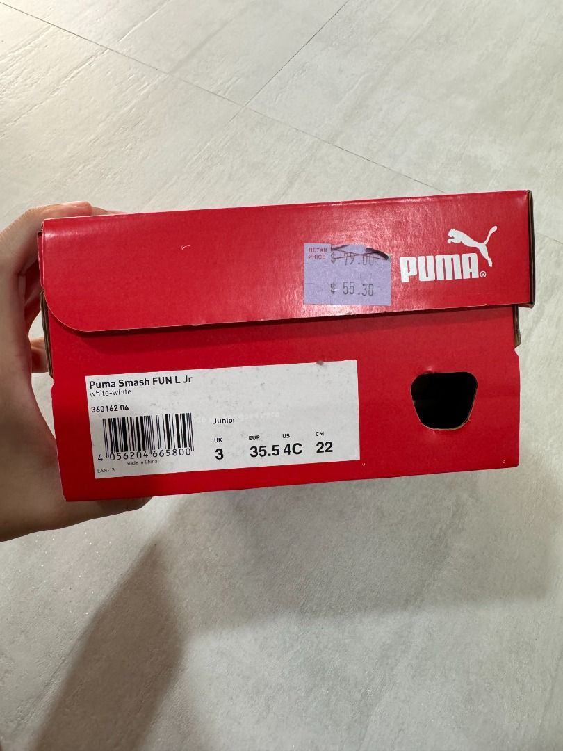 Puma Smash FUN L Junior White