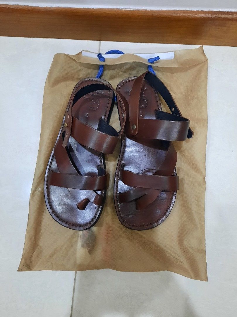 Pure leather sandals discount