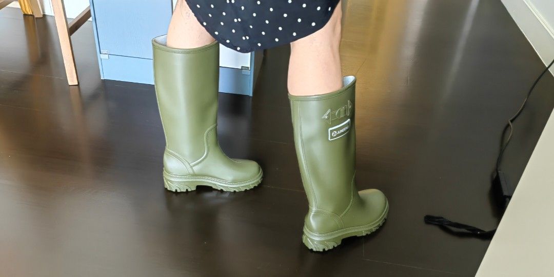 Olive green 2025 rain boots