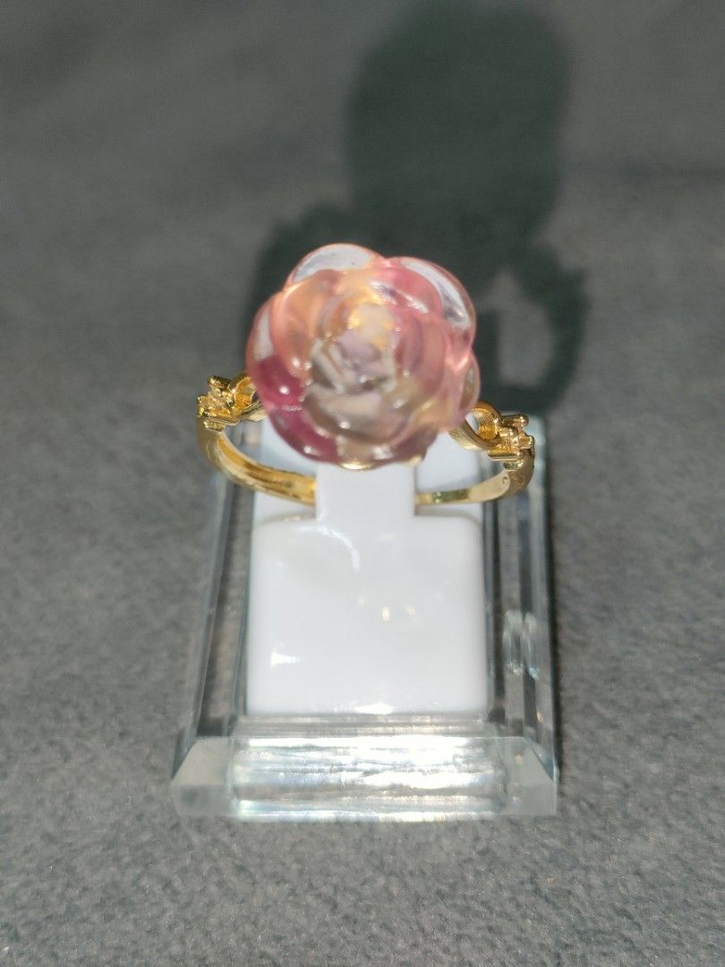 Rainbow sale fluorite ring