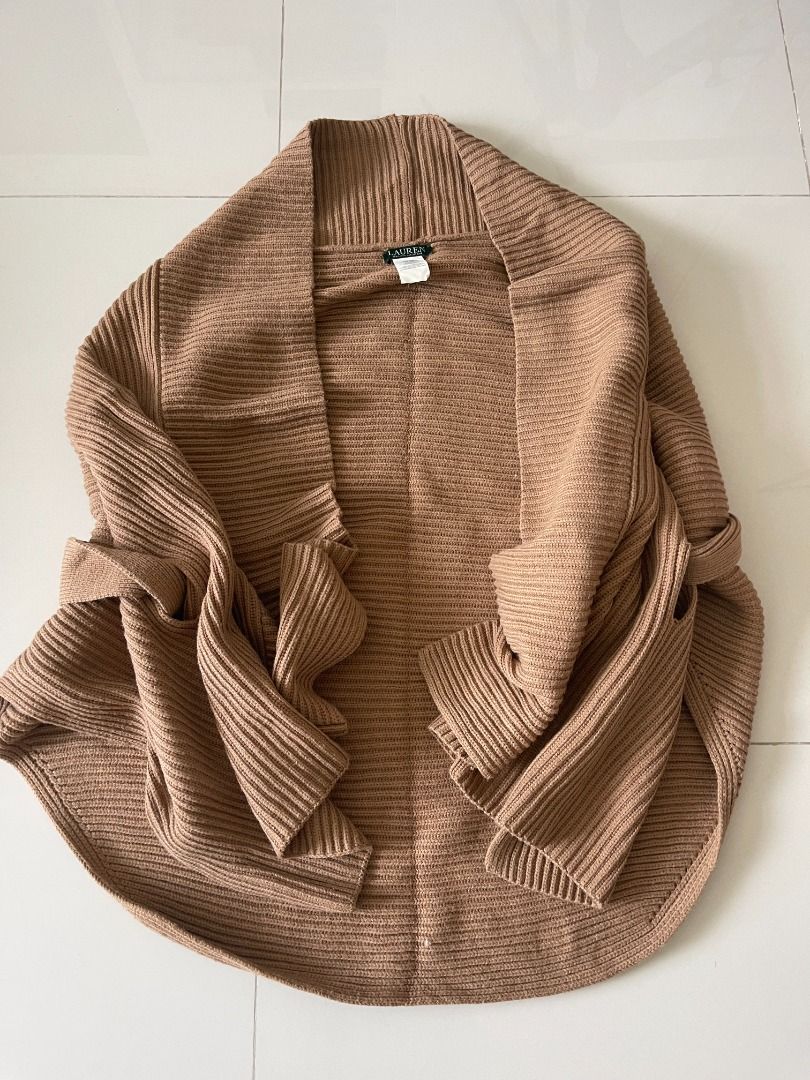 Ralph Lauren women s sweater jacket cape Women s Fashion Coats