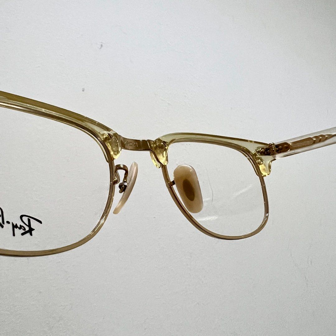 RAYBAN Clubmaster Optics Polished Transparent Frame