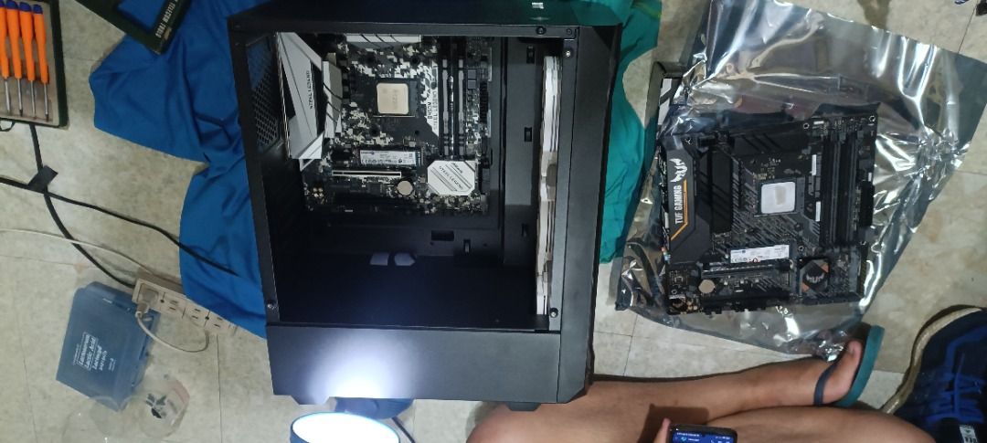 Ryzen 5 5600 (Category: Desktops) located in Pasig City. Submitted by olxph_97084647 (Listing ID 1271017860, Image 2). Description: Hi Selling bundled items specs below: Purchased date: Jan 2023 Easypc Ortigas cpu: Ryzen 5 5600 motherboard: Asrock B450m Steel Legend ram: T-force 2x816gb 3600 (purchased from a different store) cpu cooler: Deepcool Gammaxx 400 EX ssd: N/A gpu: Asus TUF Geforce gtx 1660 OC 6gb psu: Corsair 650watts psu Case: Rakk Du