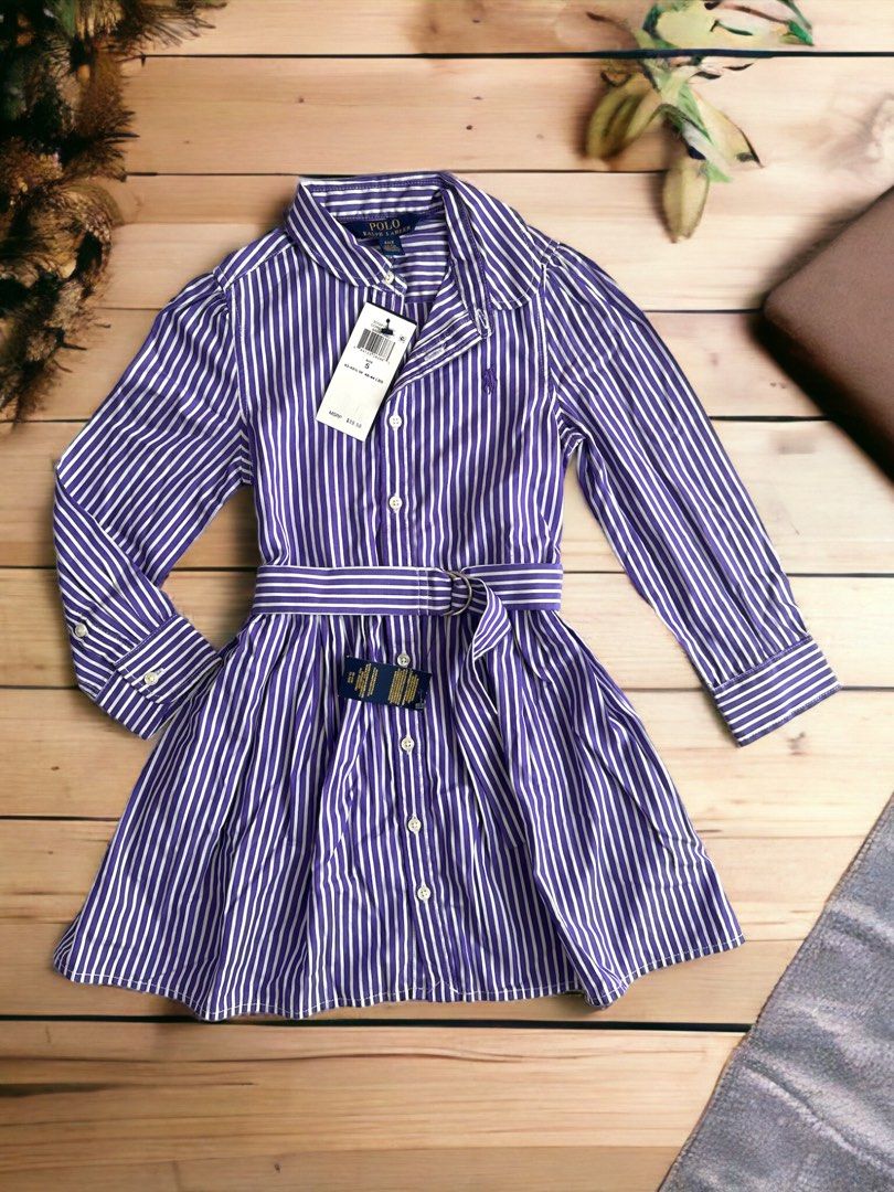 SALE Authentic Ralph lauren girls polo dress w belt 5t