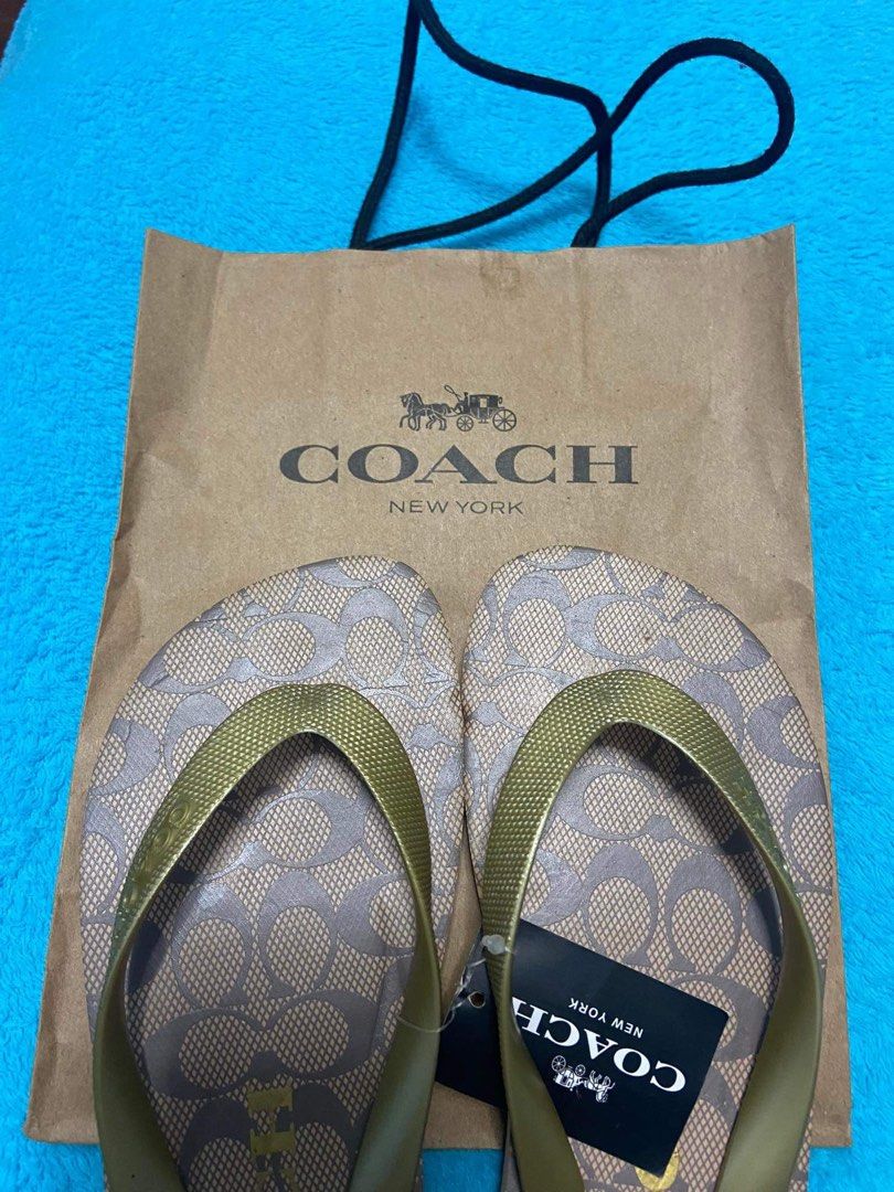 Coach discount slippers sale