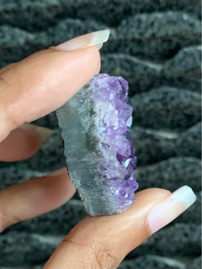 SET 3 100 2x amethyst geode 1x amethyst heart crystal tags raw crystal crystals geode esp grade amethyst clearance sale