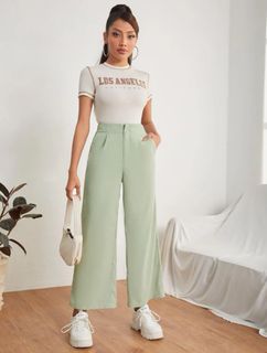 Zara work pants in pastel blue