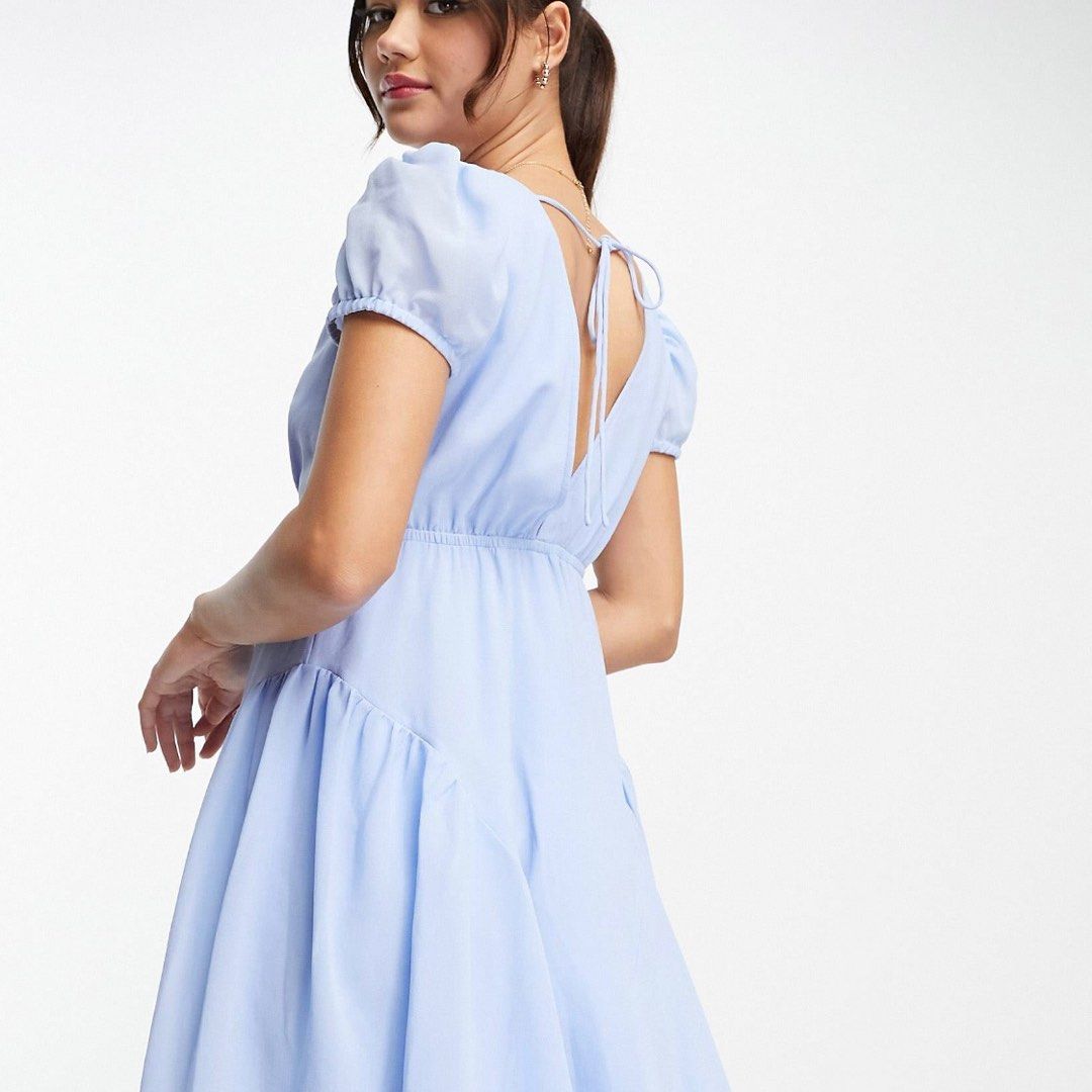 Chiffon mini dress with sleeves best sale