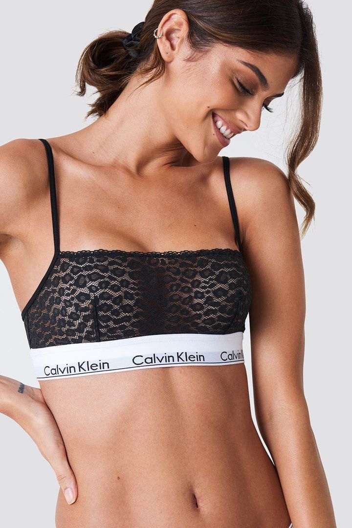 Size M Calvin Klein lace Bralette, Women's Fashion, New Undergarments &  Loungewear on Carousell