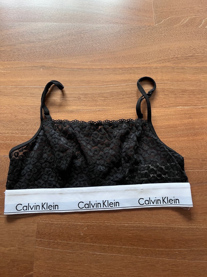 Size M Calvin Klein lace Bralette, Women's Fashion, New Undergarments &  Loungewear on Carousell