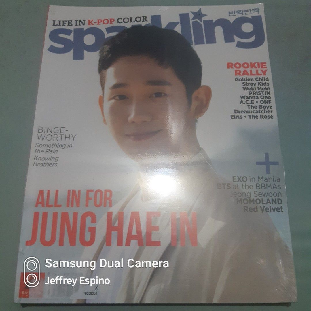 Sparkling Magazine Jung Hae In (Category: Magazines) located in Quezon City. Submitted by jeffreyespino (Listing ID 1270999686, Image 1). Description: All original We accept cash, GCash / Maya 09152688298, 09989968742, BPI, BDO, LBC, Cebuana Lhuiler, MLhuiler and Palawan Express payments. For faster transaction sms us thru 09989968742 Deliver / pick up thru Grab, Lalamove, Borzo, Toktok etc. Shipping via JRS Express or LBC (delivery or shipping f