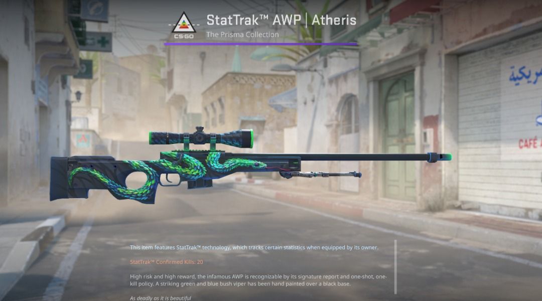 StatTrak AWP Atheris FT CSGO SKINS KNIVES, Video Gaming, Gaming  Accessories, In-Game Products on Carousell