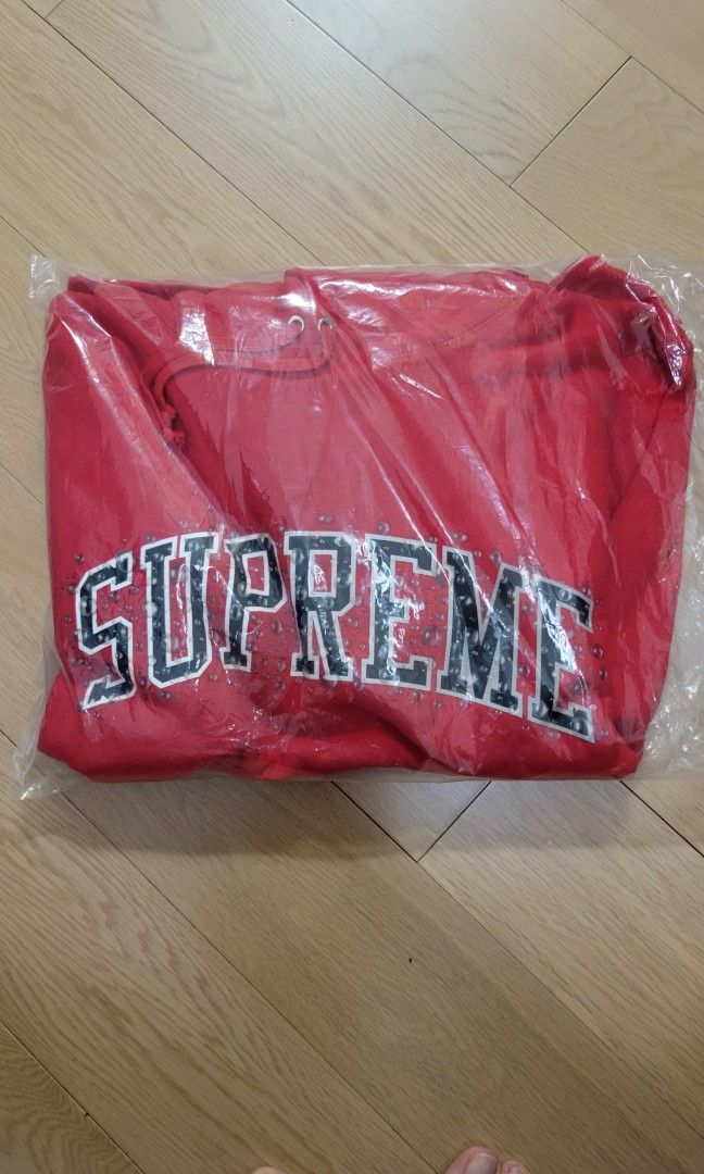 Supreme water arc hoodie red hot sale