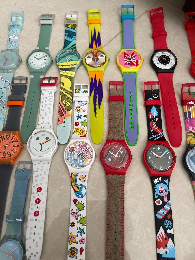 Swatch online aviator watch