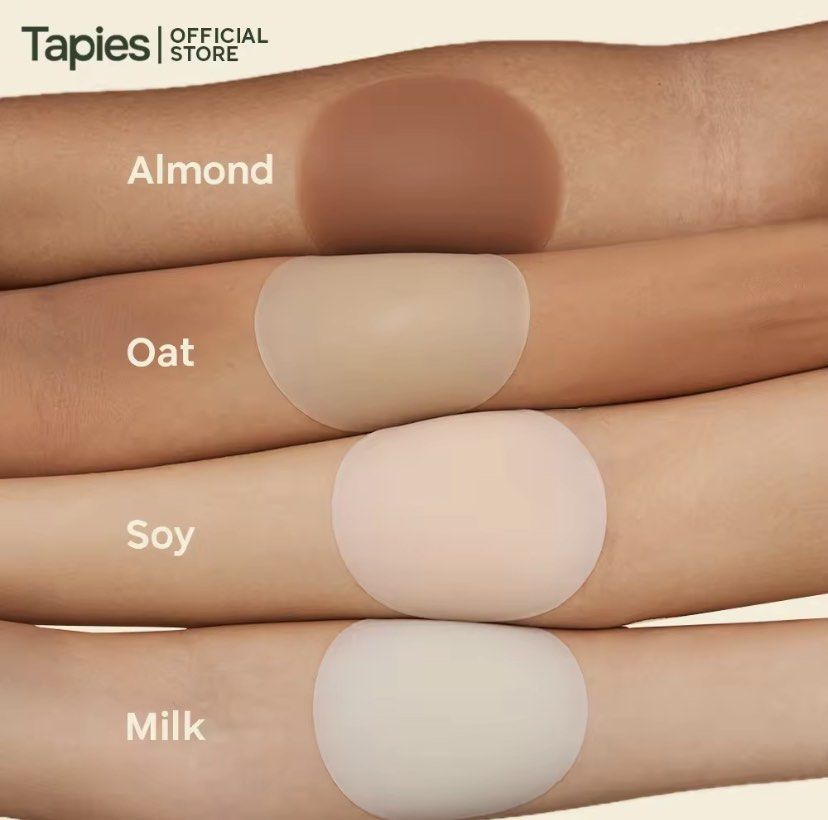 Tapies Nipple Cover Ups in Milk [Seamless, Opaque, Silicone Nipple