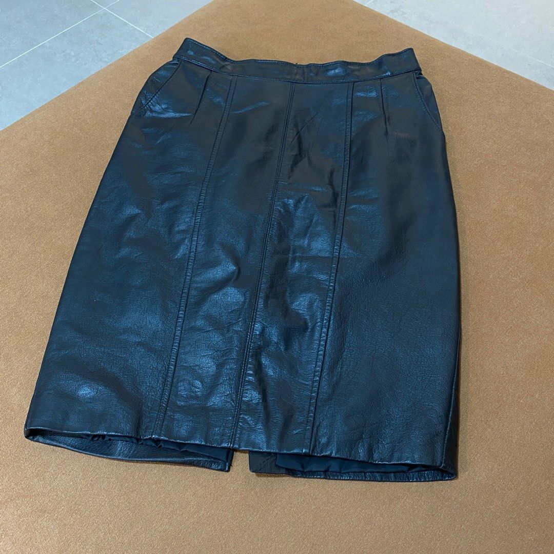 Real leather pencil skirt outlet