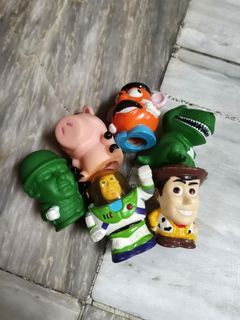 Toy Story Characters Buzz, Woody, Rex, Mr. Potato Head, Hamm, Sarge Collectibles Set