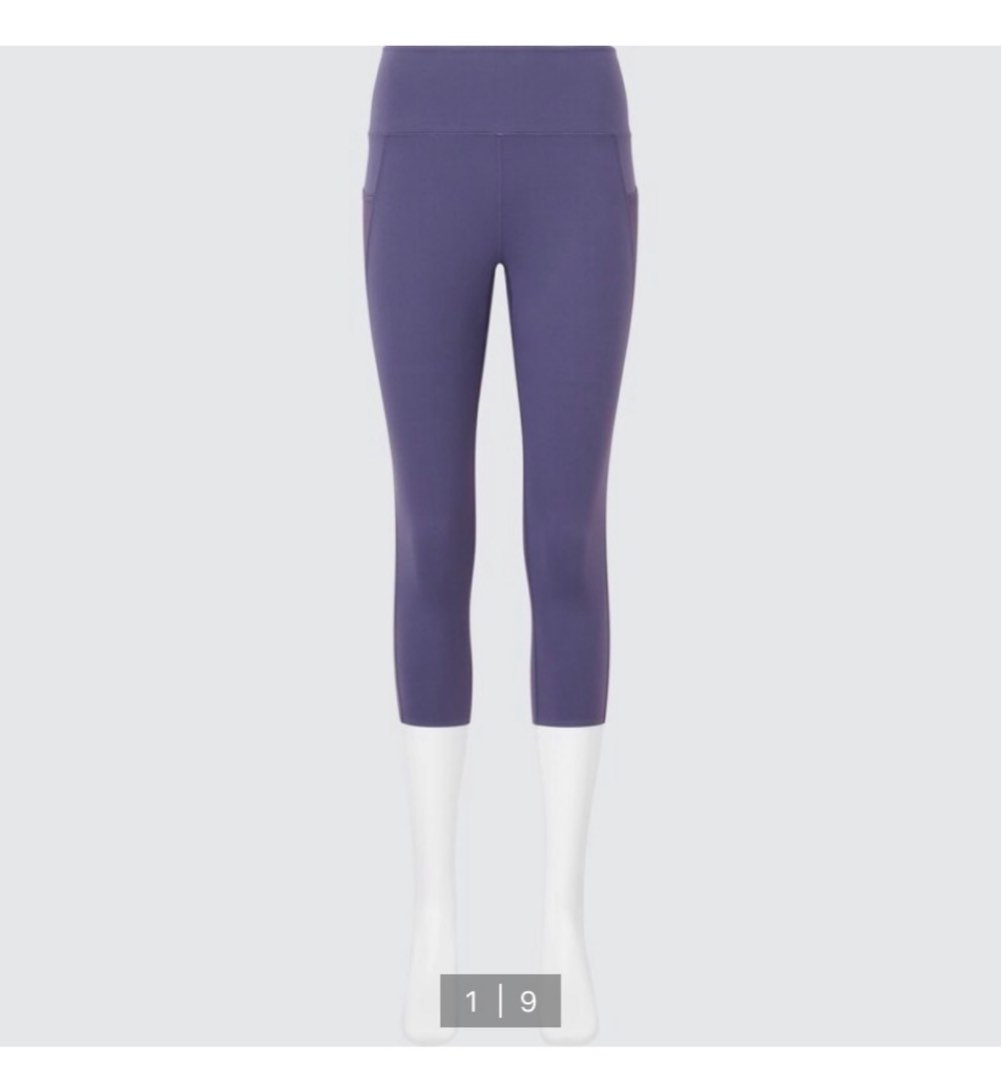 Uniqlo AIRISM SOFT SIDE POCKET CROPPED LEGGINGS, Women's Fashion, Activewear  on Carousell