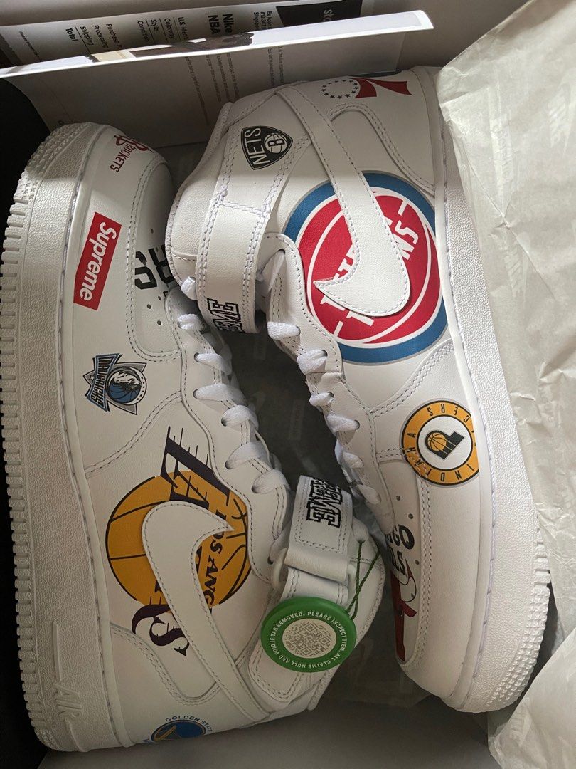 Nike air force discount mid supreme nba