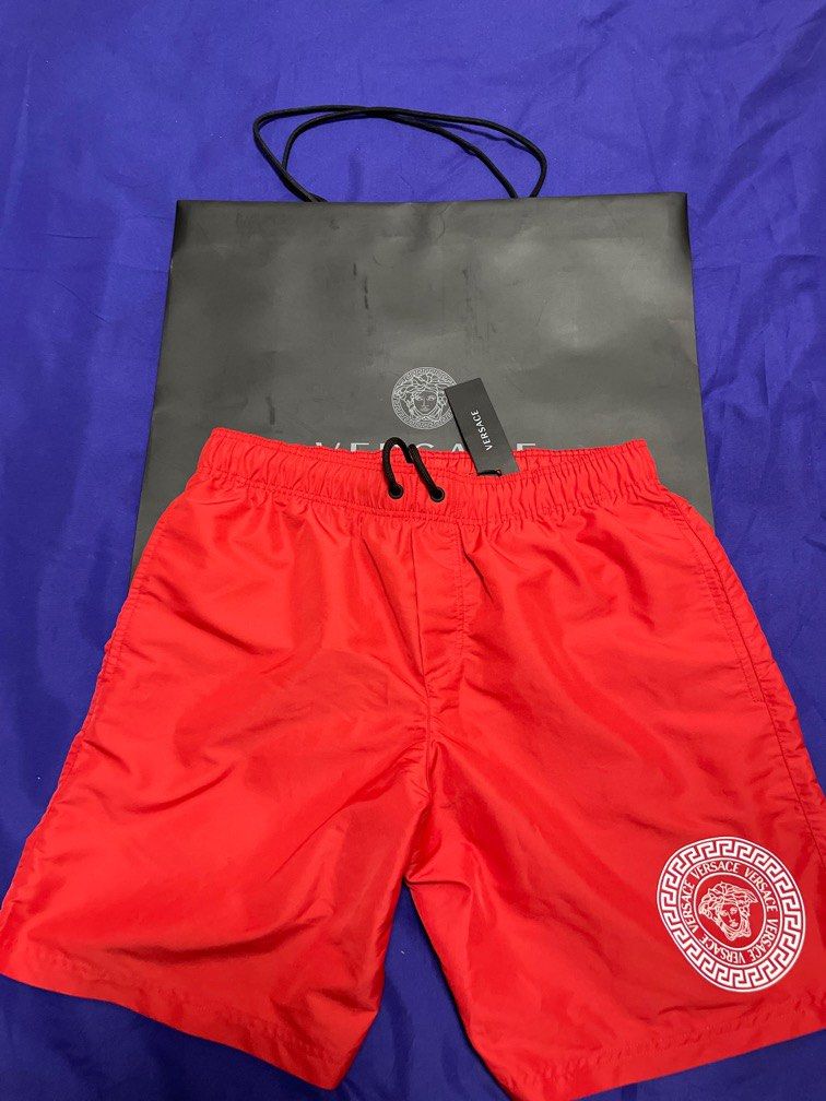Versace swim shorts red on sale