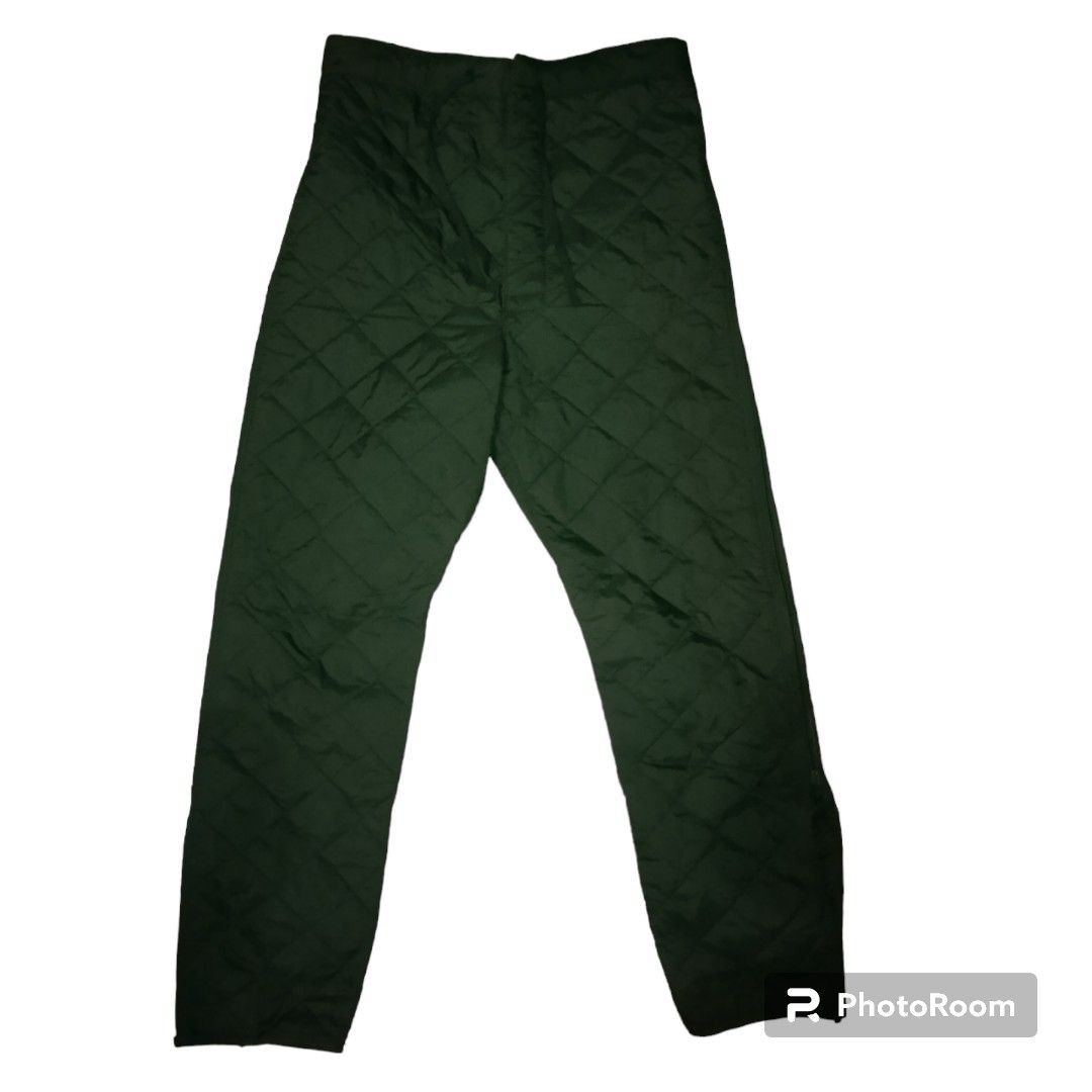 60's Brown Quilted Thermal Liner Pants by Military main image 0