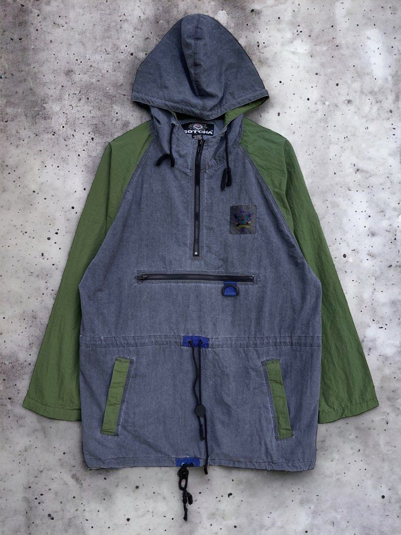 Vintage Gotcha Anorak Hoodie Jacket Men s Fashion Coats Jackets