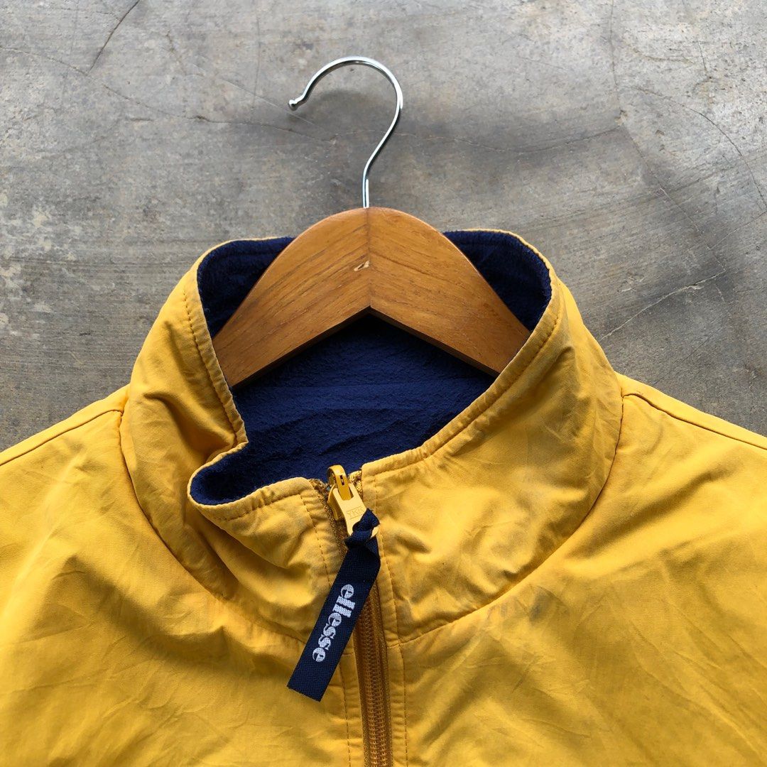 Vintage vtg ellesse brand reversable fleece jacket, Men's Fashion, Tops &  Sets, Hoodies on Carousell