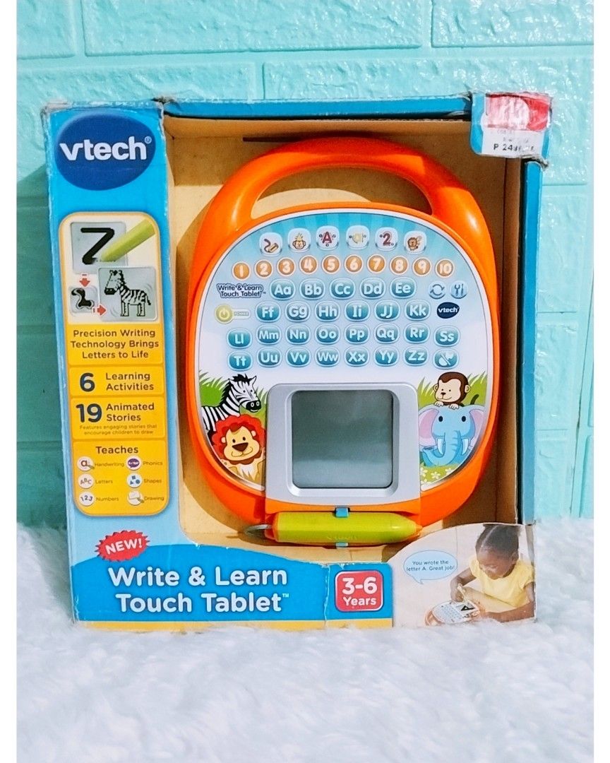 Vtech write and learn touch tablet babies kids infant playtime on