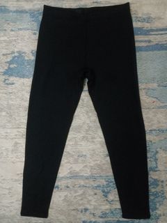 M size) Lambswool pure cotton black leggings 600 grams 羊羔绒纯棉
