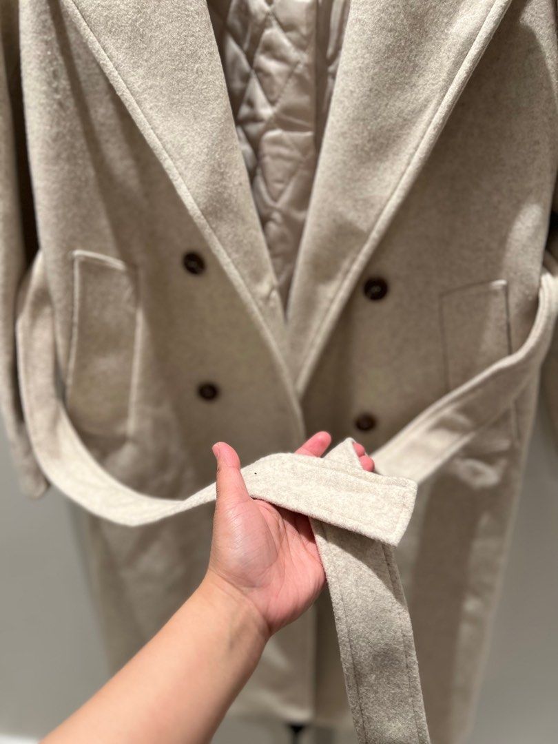 Korean cashmere coat sales