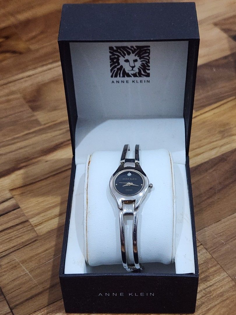 Xmas charity sale anne klein gold and black watch Women s