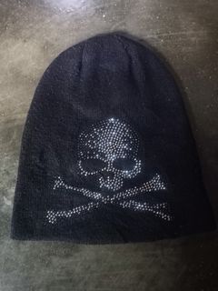 Y2K rhinestone skull beanie/bonnet