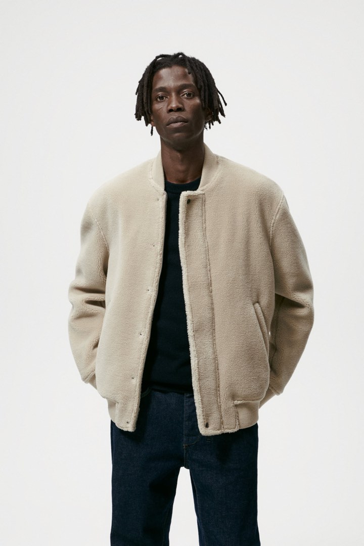 Zara fleece bomber store