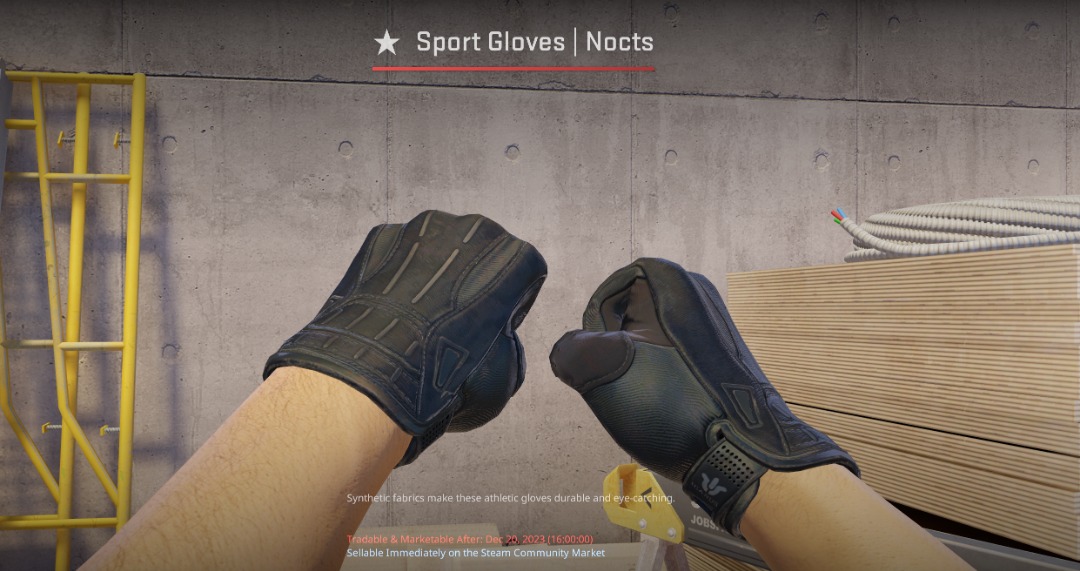 [BUFF PRICE] 0.21FV Sports Glove NOCTS (Field Tested) CS2 CSGO, Video