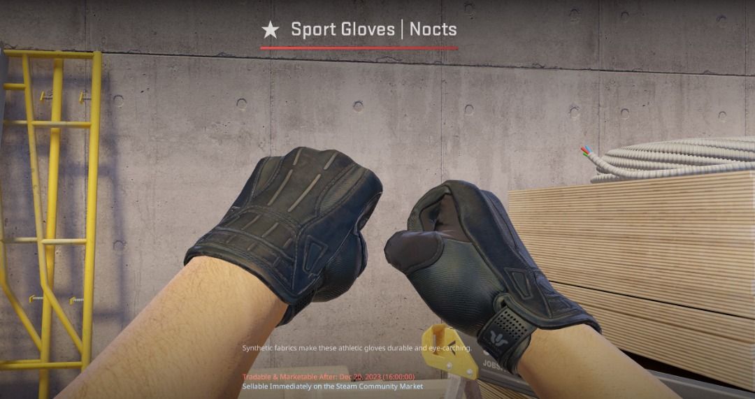 [BUFF PRICE] 0.21FV Sports Glove NOCTS (Field Tested) CS2 CSGO, Video