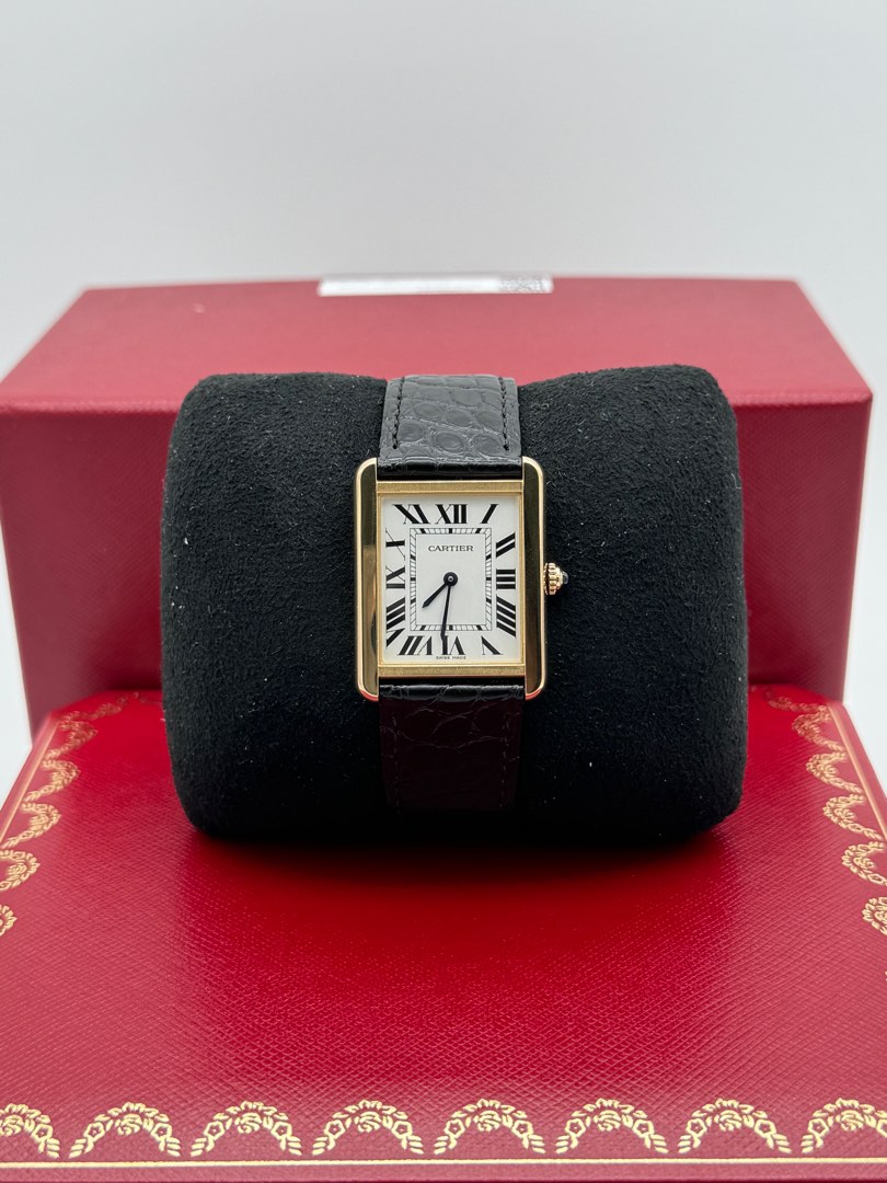 Cartier tank solo clearance yellow gold